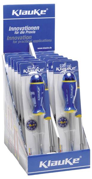 Klauke KL180B8DISPLAY Bit-Set inkl. Bithalter-Schraubendreher