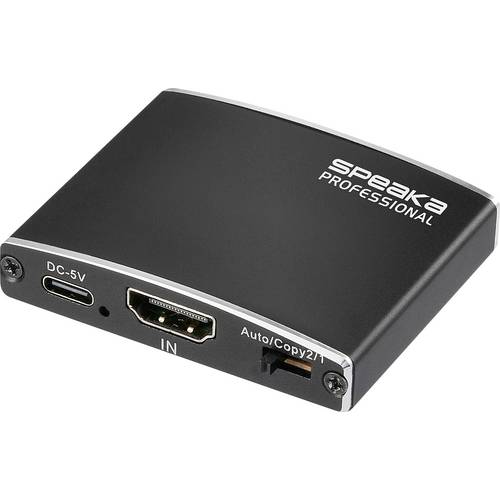SpeaKa Professional HDMI-Splitter 3840 x 2160 Pixel Schwarz