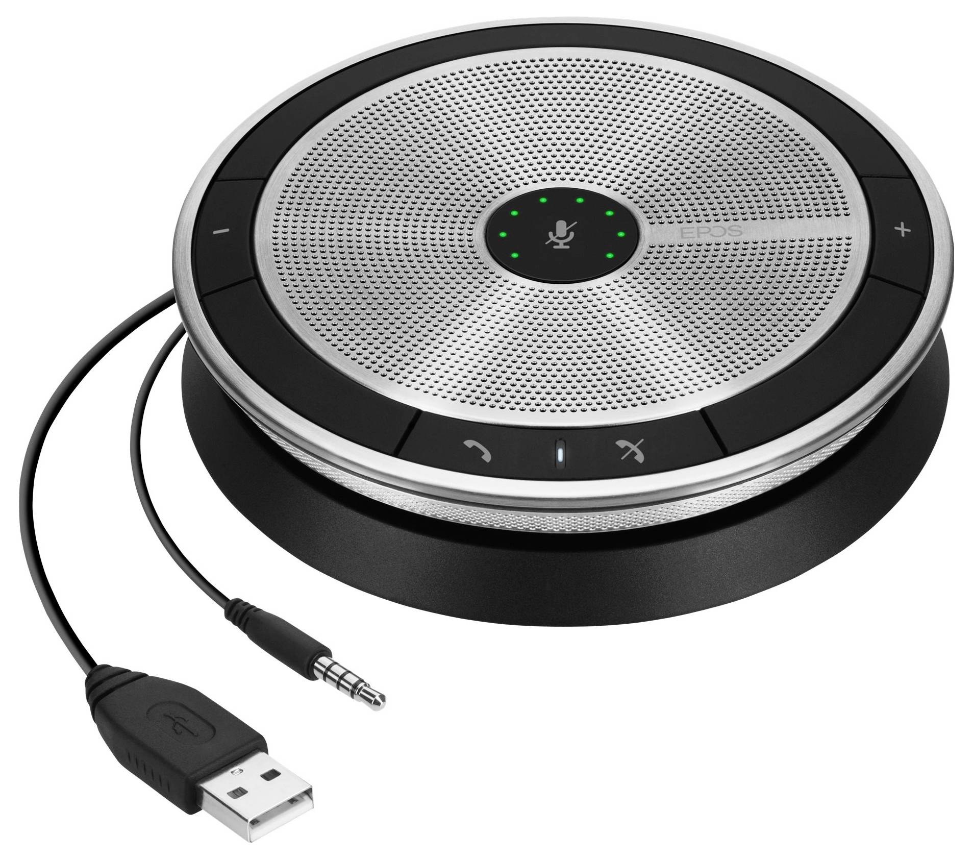 EPOS EXPAND 20 Konferenzlautsprecher USB-A (USB 2.0), Klinke Silber, Schwarz-4