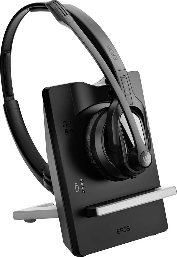 EPOS IMPACT D 30 USB ML  On Ear Headset Kabellos, DECT Stereo Schwarz  Headset, Lautstärkeregelung Telefon