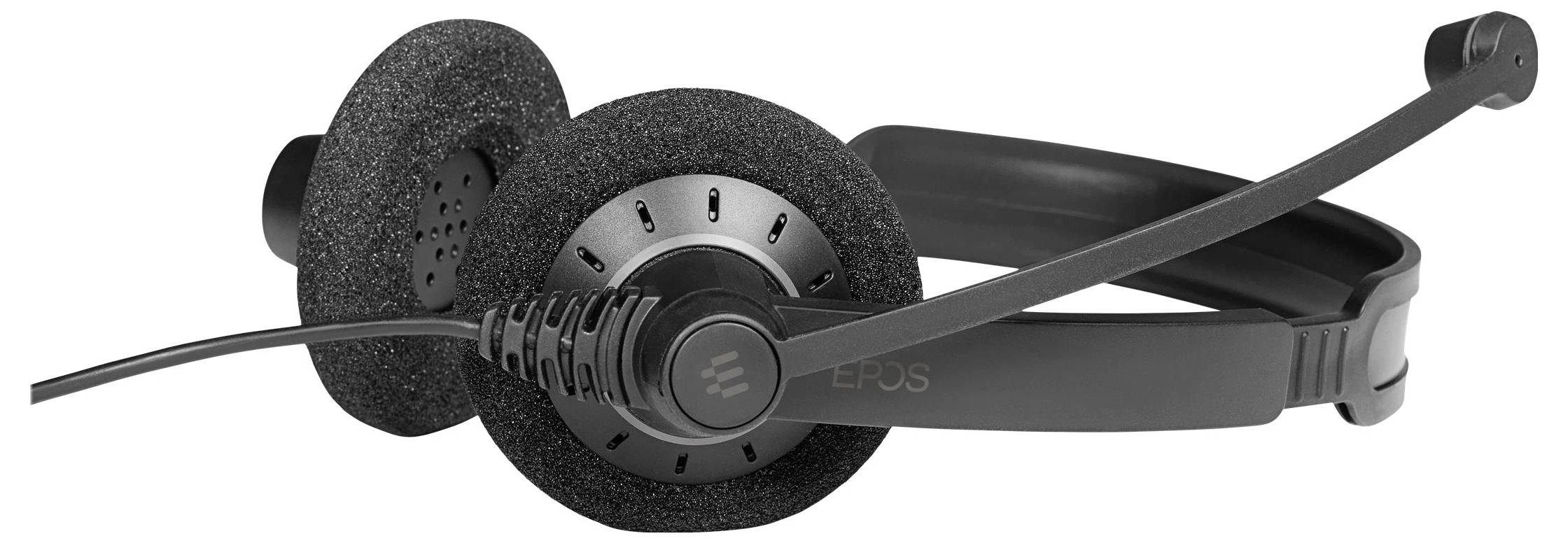EPOS IMPACT SC 60 On Ear Headset kabelgebunden Stereo Schwarz Noise Cancelling, Mikrofon-Rauschunterdrückung Headset, La-4