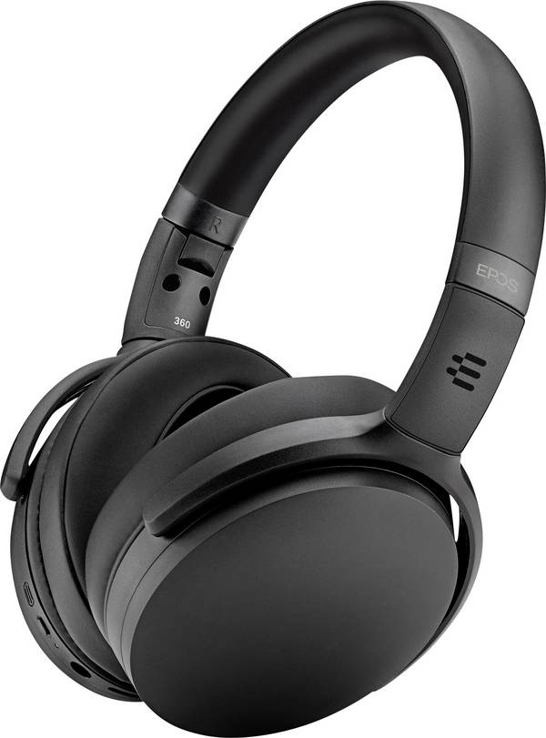 EPOS ADAPT 361  On Ear Headset kabelgebunden, Kabellos, Bluetooth® Stereo Schwarz Noise Cancelling, Mikrofon-Rauschunterdrückung Headset, Lautstärkeregelung Telefon