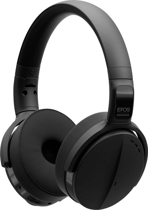EPOS ADAPT 560 II  On Ear Headset Kabellos, Bluetooth® Stereo Schwarz Noise Cancelling, Mikrofon-Rauschunterdrückung Headset, Lautstärkeregelung Telefon