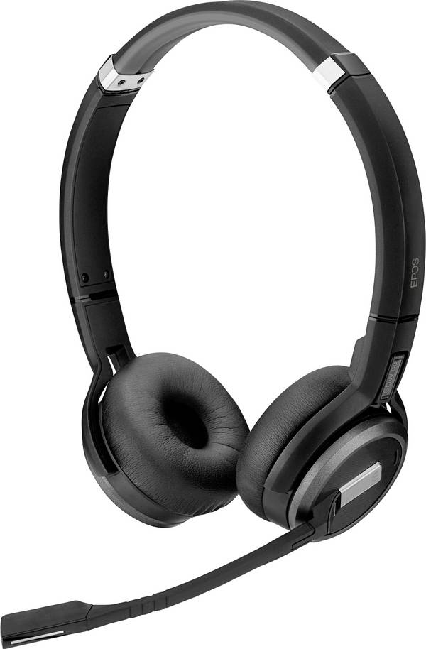 EPOS IMPACT SDW 5066T  On Ear Headset Kabellos, DECT Stereo Schwarz Noise Cancelling, Mikrofon-Rauschunterdrückung  Telefon