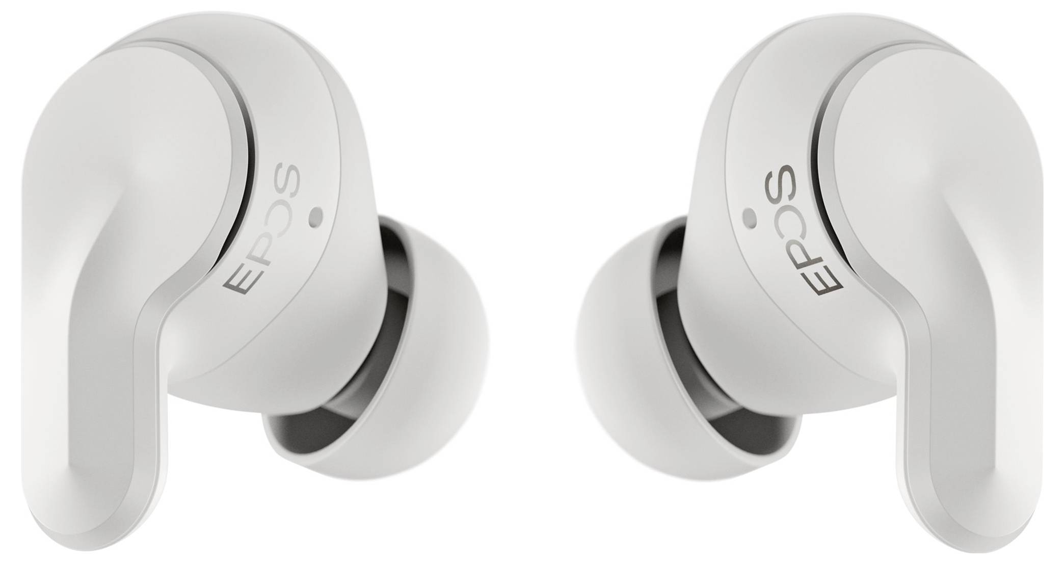 EPOS ADAPT E1 In Ear Headset Kabellos, Bluetooth® Stereo Weiß Noise Cancelling, Mikrofon-Rauschunterdrückung Headset, La-2