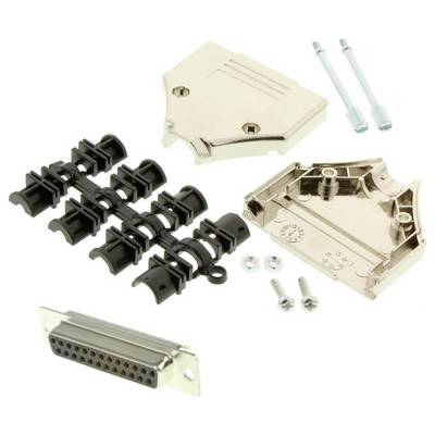 MH Connectors MHDTPK25-DM25S-K D-SUB Buchsenleisten-Set 180 ° Polzahl: 25 Lötkelch 1 St.-0