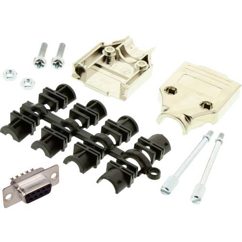 MH Connectors MHDTPK9-DM9S-K D-SUB Buchsenleisten-Set 180 ° Polzahl: 9 Lötkelch 1 St.