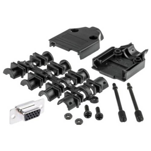 MH Connectors MHDTPPK9HD15FSK D-SUB Buchsenleisten-Set 180 ° Polzahl: 9 Lötkelch 1 St.