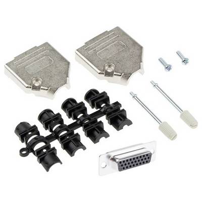 MH Connectors MHDTZK15HD26FS-K D-SUB Buchsenleisten-Set 180 ° Polzahl: 15 Lötkelch 1 St.-0