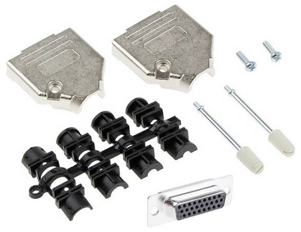 MH Connectors  MHDTZK15HD26FS-K D-SUB Buchsenleisten-Set 180 ° Polzahl: 15 Lötkelch 1 St.
