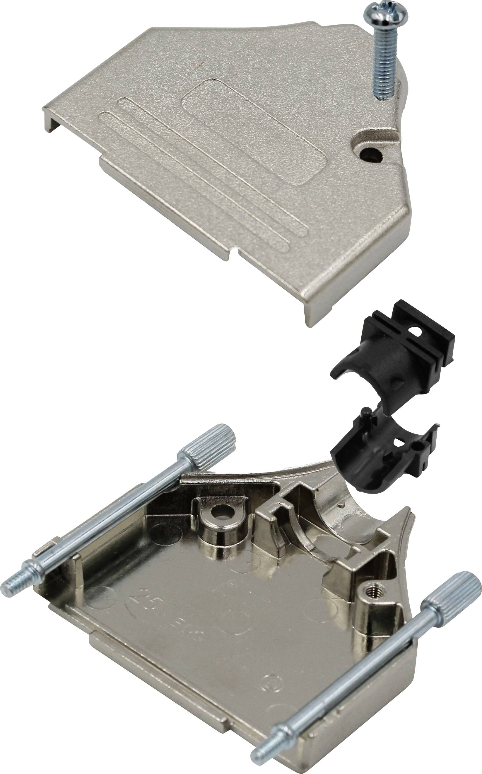 MH Connectors DTZK25-RA-K D-SUB Gehäuse Polzahl: 25 Zinkdruckguss vernickelt 180 ° Silver 1 St.