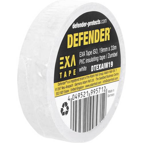 DEFENDER by Adam Hall EXA Tape DTEXAIW19 Isolierband Weiß (L x B) 33 m x 19 mm 1 St.
