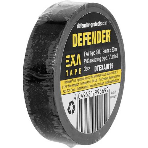 Thumbnail - DEFENDER by Adam Hall EXA Tape DTEXAIB19 Isolierband Schwarz (L x B) 33 m x 19 mm 1 St.