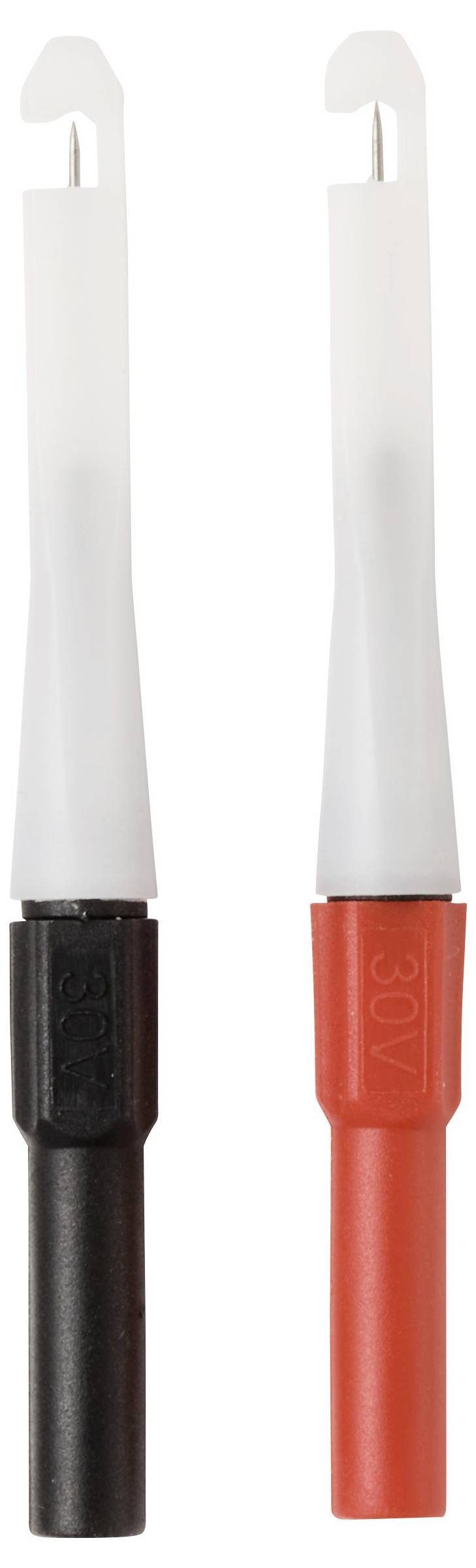 VOLTCRAFT MMS-130 Messspitze Messnadel 0,7 mm Durchmesser Steckanschluss 4 mm Schwarz, Rot 3 A Paar-3