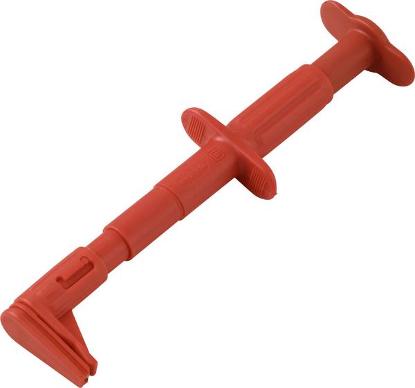 VOLTCRAFT MSK-140 Rot Sicherheits-Flachmessabgreifer für Stromschienen Steckanschluss 4 mm CAT III 1000 V 10 A Rot