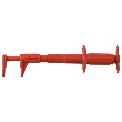 VOLTCRAFT MSK-140 Rot Sicherheits-Flachmessabgreifer für Stromschienen Steckanschluss 4 mm CAT III 1000 V 10 A Rot-3