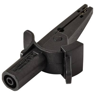 VOLTCRAFT MSK-130 Krokodilklemme gerade CAT IV 600 V, CAT III 1000 V 10 A Schwarz-1