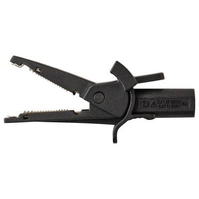 VOLTCRAFT MSK-130 Krokodilklemme gerade CAT IV 600 V, CAT III 1000 V 10 A Schwarz-3