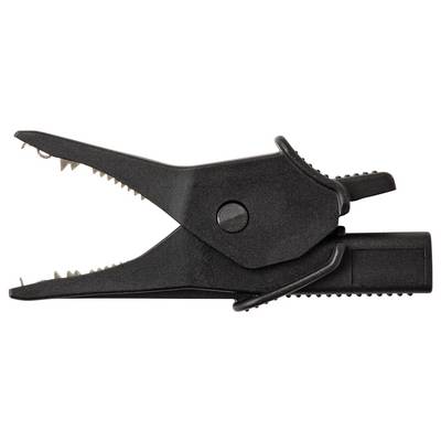 VOLTCRAFT MSK-135 Krokodilklemme gekrümmt CAT IV 600 V, CAT III 1000 V 10 A Schwarz-3