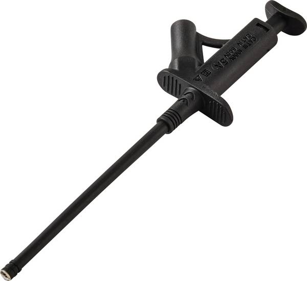 VOLTCRAFT MSK-120 sw Sicherheits-Klemmprüfspitze  CAT IV 600 V, CAT III 1000 V Schwarz