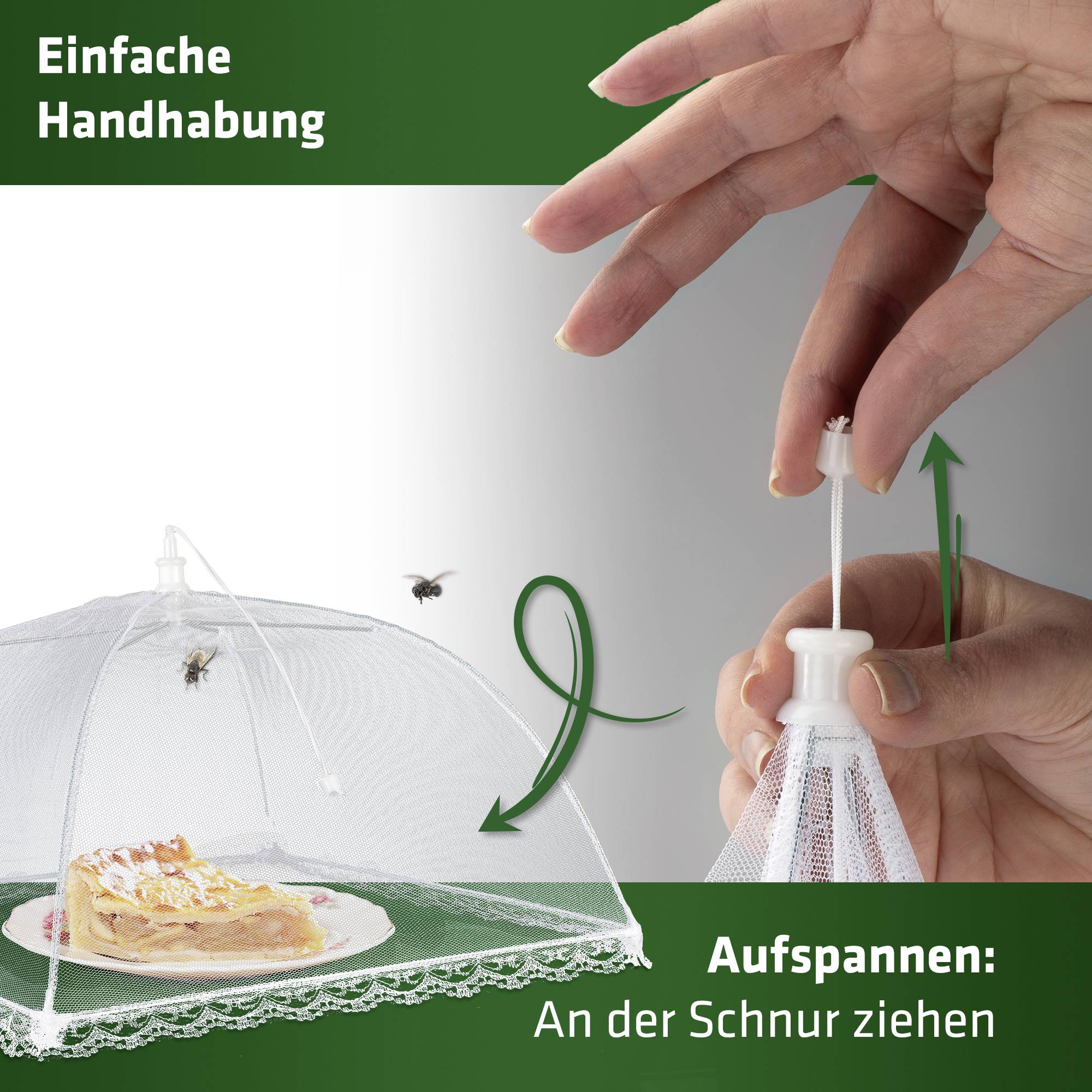 Gardigo 25400INT Fliegenhaube (L x B x H) 37 x 37 x 23 cm Weiß 1 St.-6