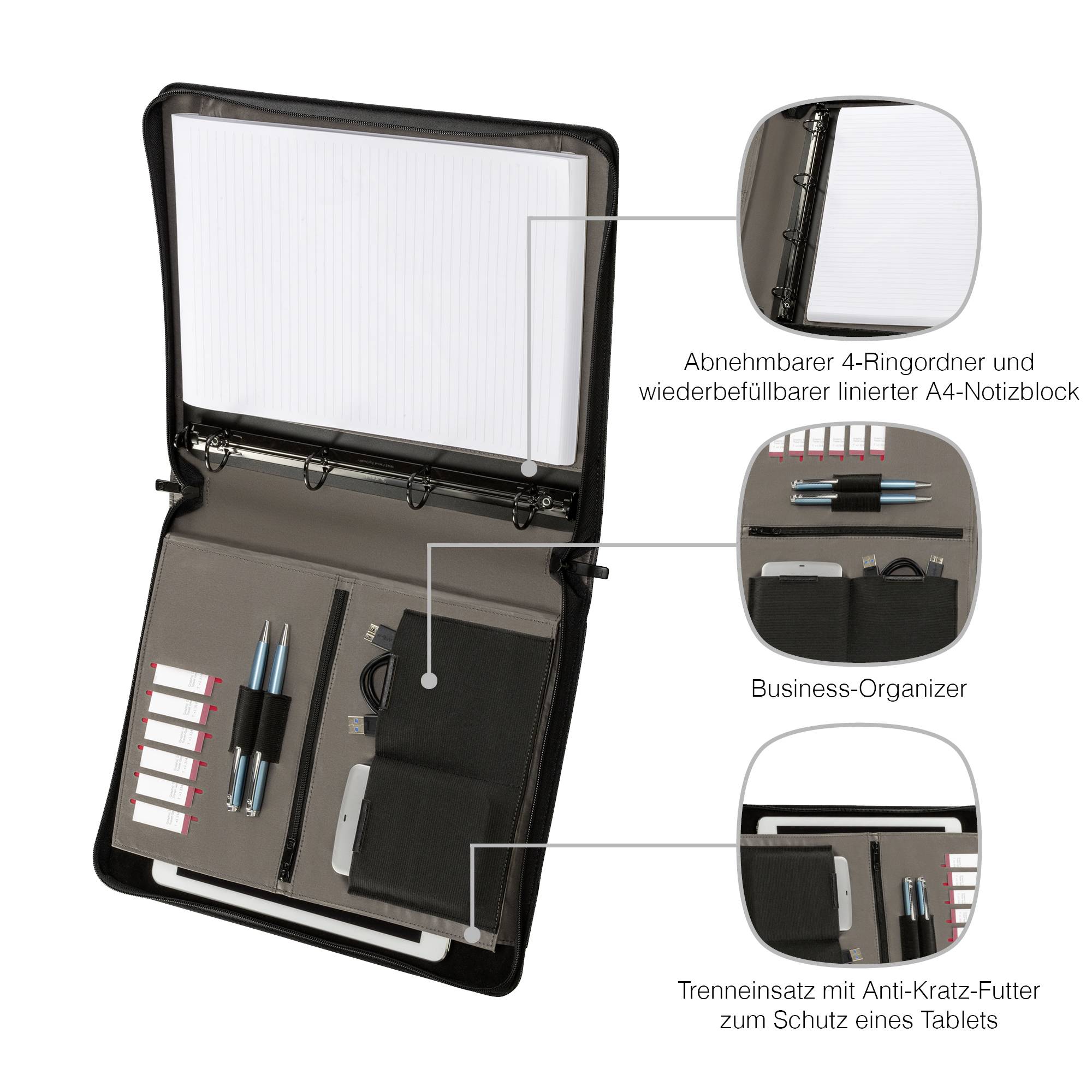 Schreibmappe Affiliate grau-2