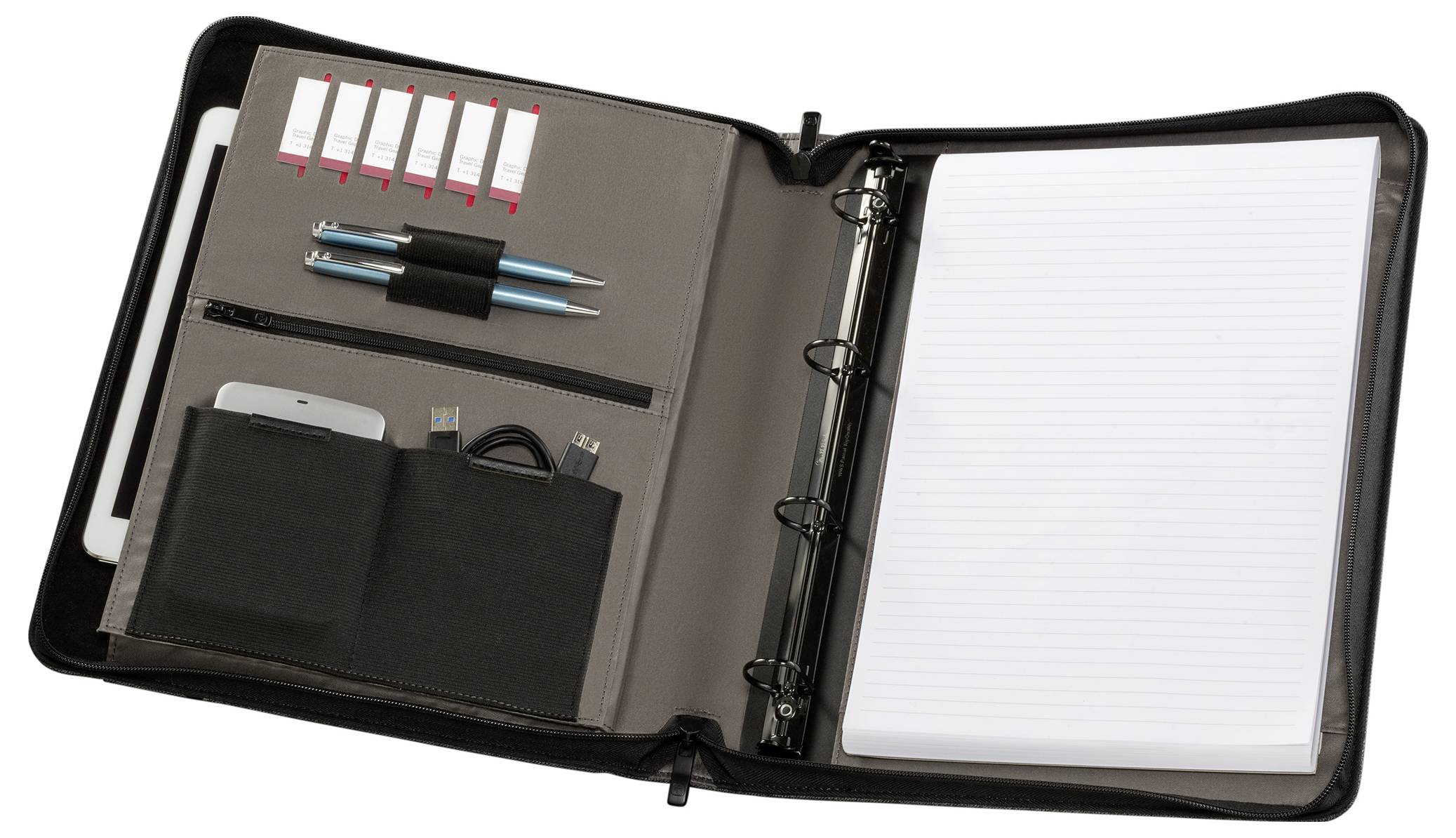 Schreibmappe Affiliate grau-1