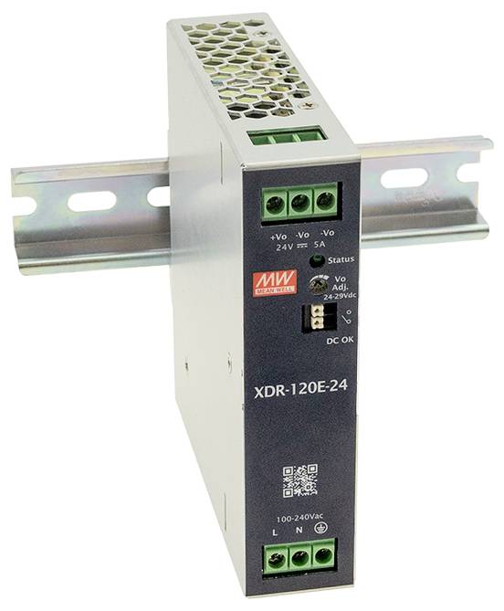 MW Mean Well MEAN WELL XDR-120E-24 DIN-rail netvoeding 24 V 5 A 120 W Inhoud 1 stuk(s)