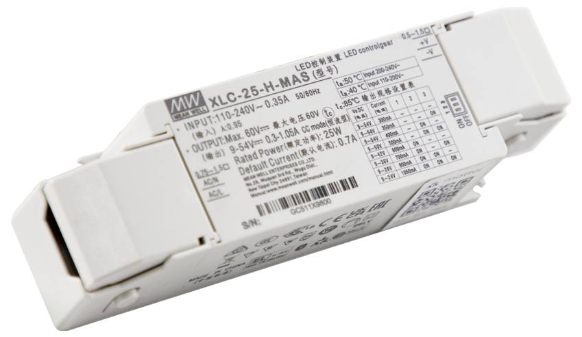 MEAN WELL LED-Konverter 25 W 54 V