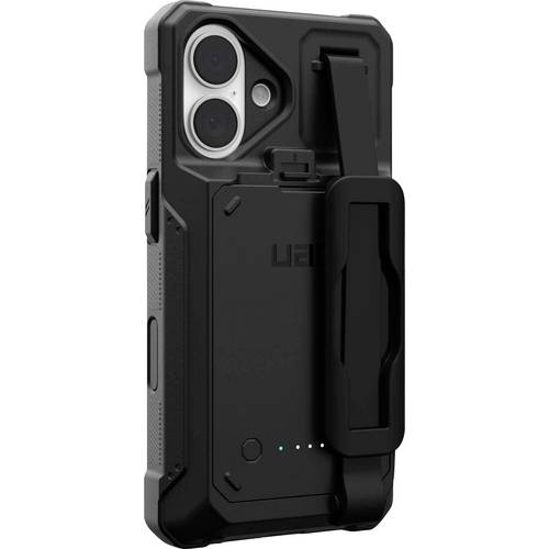 Urban Armor Gear WF0000144040 Ladecover Apple iPhone 16 Schwarz integrierter Akku WF0000144040