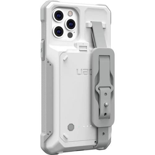 Thumbnail - Urban Armor Gear WF0000154130 Ladecover Apple iPhone 16e/14/13 Weiß-Grau integrierter Akku WF0000154130