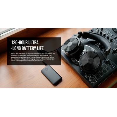 OneOdio Studio Max 1 Over Ear Kopfhörer Bluetooth®, kabelgebunden, Kabellos Schwarz High-Resolution Audio Schwenkbare Oh-18