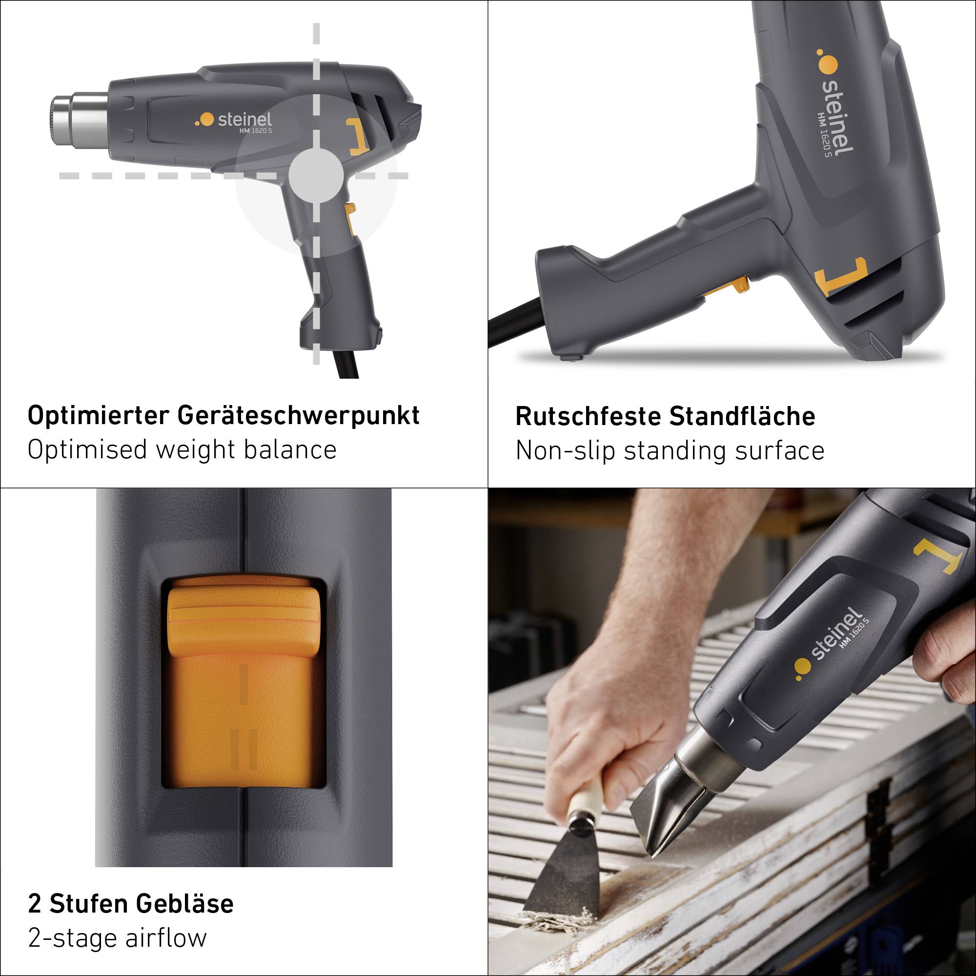 Steinel 092641 HM 1620 S SET Heißluftgebläse 1600 W-8
