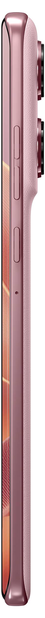 Ein blaues Smartphone mit strukturierter Rückseite, das vier rückseitige Kameras mit quadratischem Modul-Layout aufweist. Das Gerät präsentiert ein minimalistisches Design.