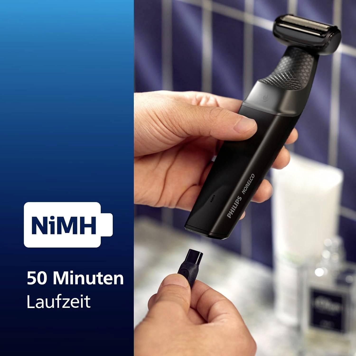 Philips BG3017/01 Körperhaartrimmer abwaschbar, USB-Ladefunktion Schwarz-5