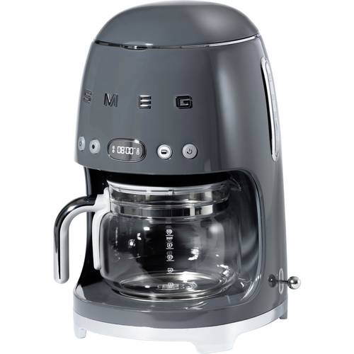 Thumbnail - SMEG DCF02GREU Kaffeemaschine Grau, Chrom Fassungsvermögen Tassen=10 Display, Glaskanne, Timerfunktion, Warmhaltefunktio...