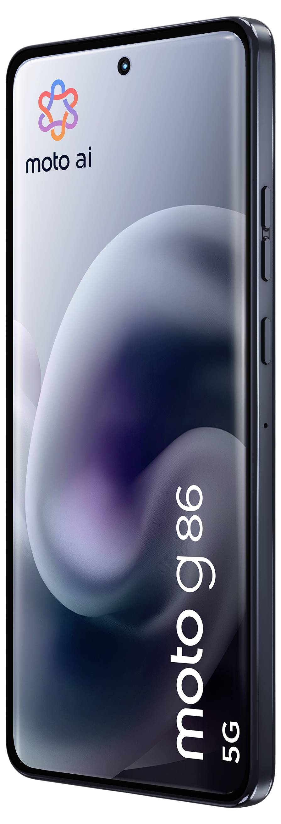 Orange-Smartphone von hinten betrachtet, mit Dual-Kameraobjektiven und Motorola-Logo.