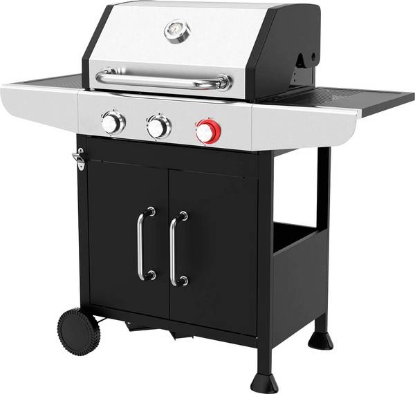 Profi Cook PC-GG 1310 Gas Gas-Grill 3 Brenner  Schwarz