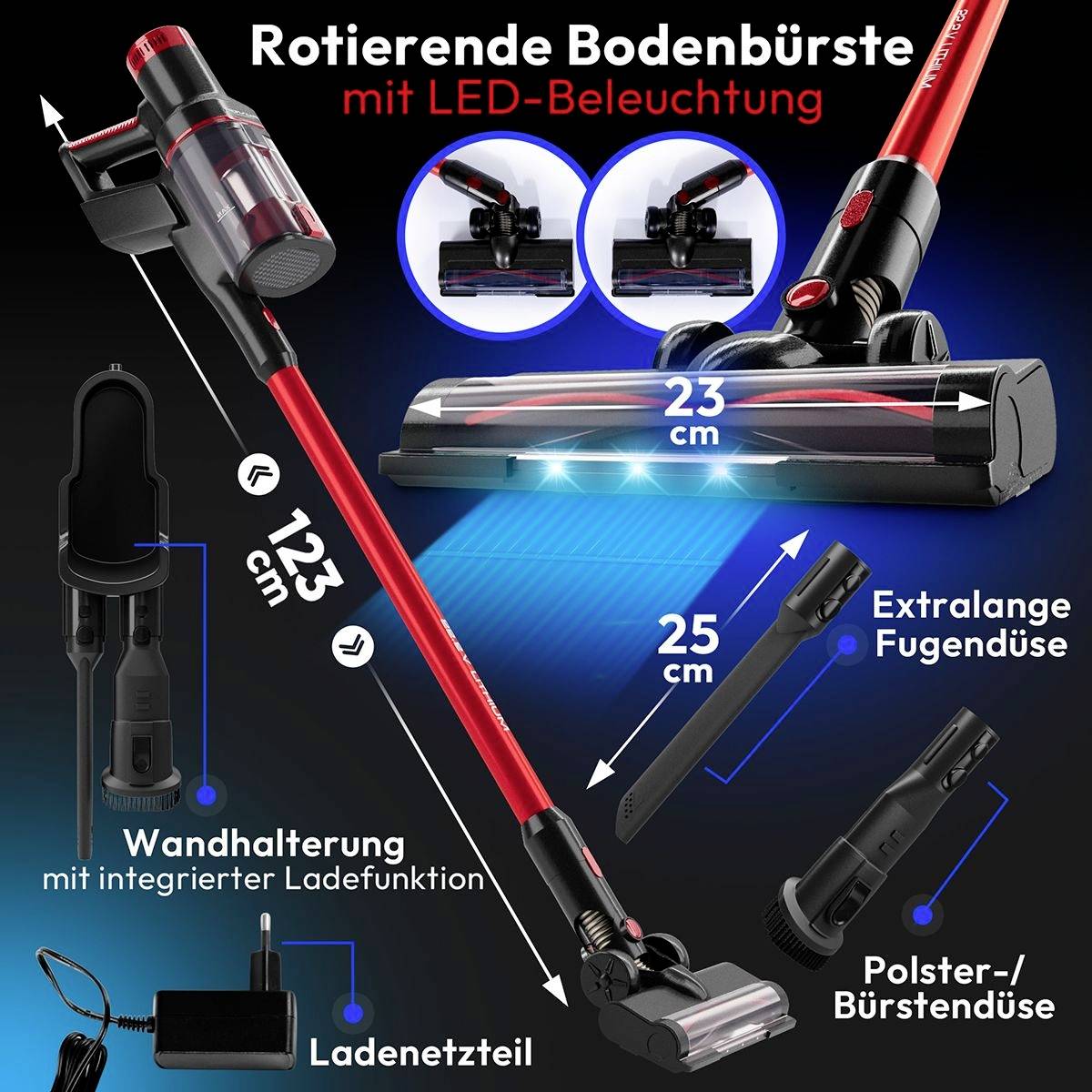 Profi-Care PC-BS 3136 A Akku-Handstaubsauger Beutellos-5