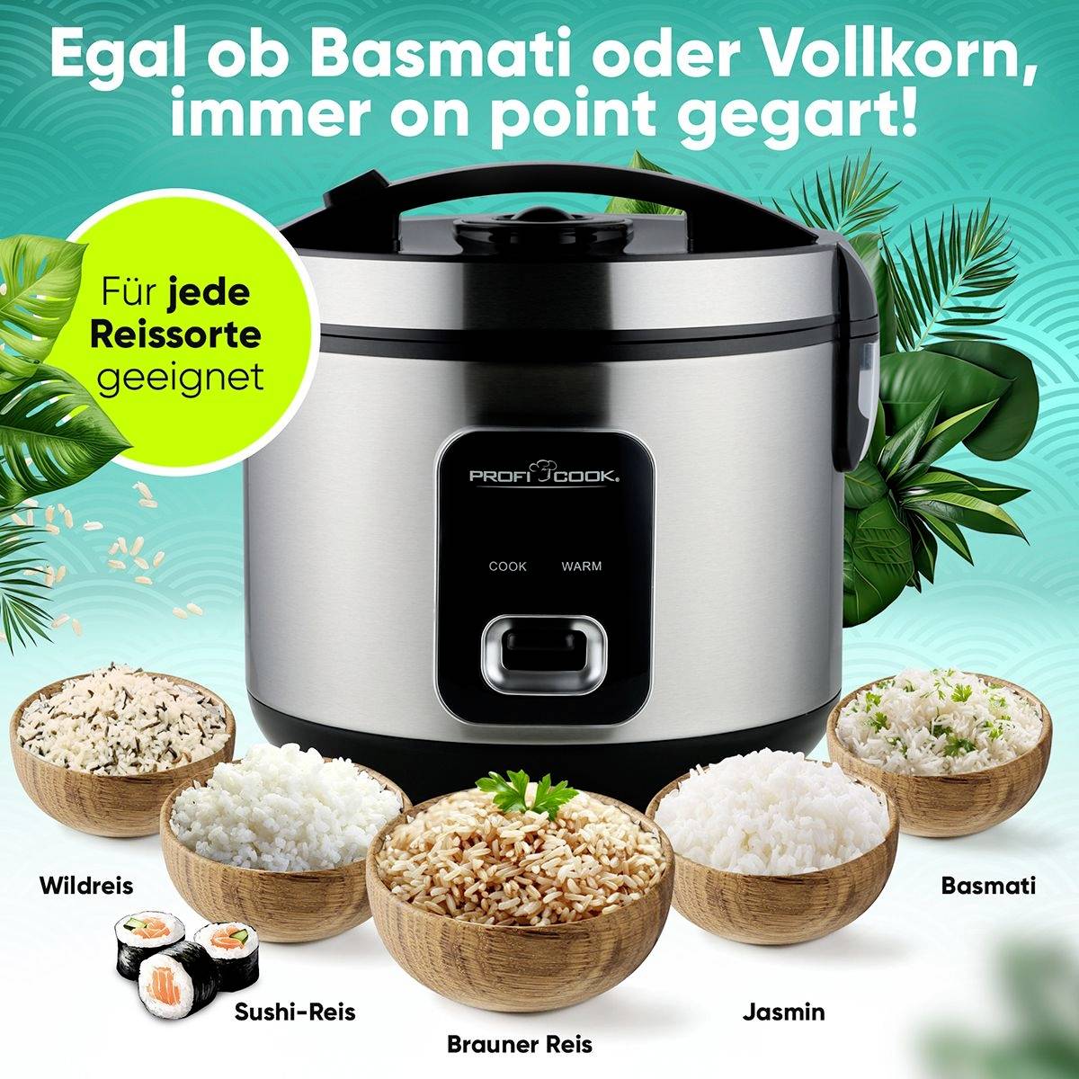 Clatronic ProfiCook PC-RK 1285, Schwarz, Silber, 0,16 l-7