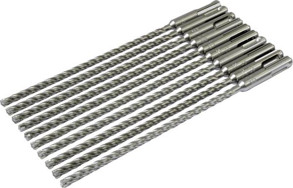 Makita B-63389 Vollhartmetall Stein-Spiralbohrer-Set 8 mm Gesamtlänge 215 mm SDS-Plus 10 St.