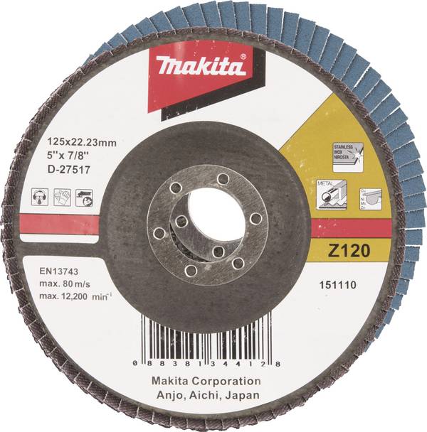Makita D-27517 Fächerschleifscheibe Durchmesser 125 mm Körnung (num)=120 1 St.
