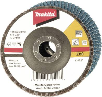 Makita D-27501 Fächerschleifscheibe Durchmesser 125 mm Körnung (num)=80 1 St.