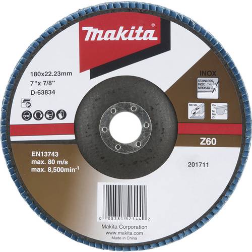 Makita D-63834 Fächerschleifscheibe Durchmesser 180 mm Körnung (num)=60 1 St.