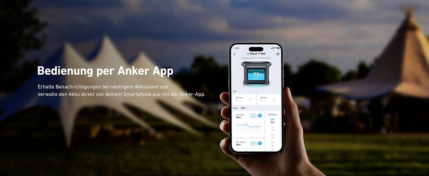 Anker SOLIX F1500 Powerstation 480 Ah Lithiumeisenphosphat LED Taschenlampe, Outdoor-21