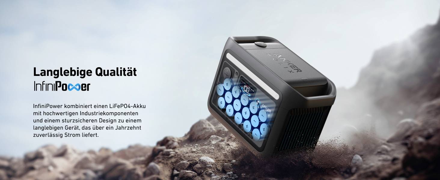 Anker SOLIX C800X Powerstation LiFePO 4 LED Taschenlampe, Outdoor-23