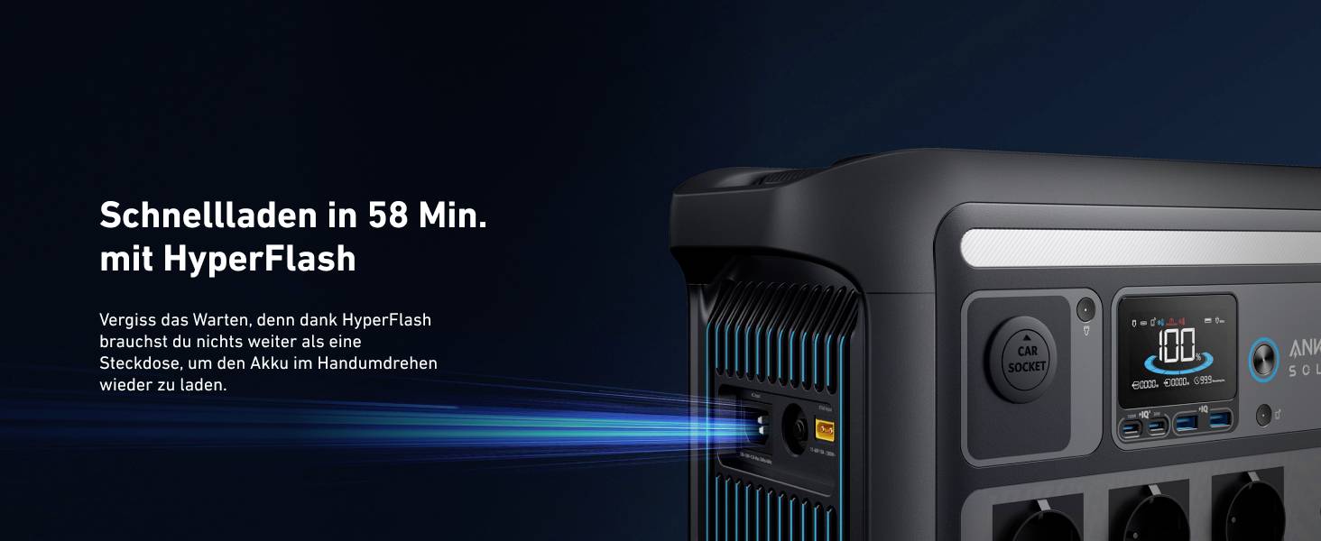 Anker SOLIX C800X Powerstation LiFePO 4 LED Taschenlampe, Outdoor-24