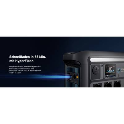 Anker SOLIX C800X Powerstation LiFePO 4 LED Taschenlampe, Outdoor-24