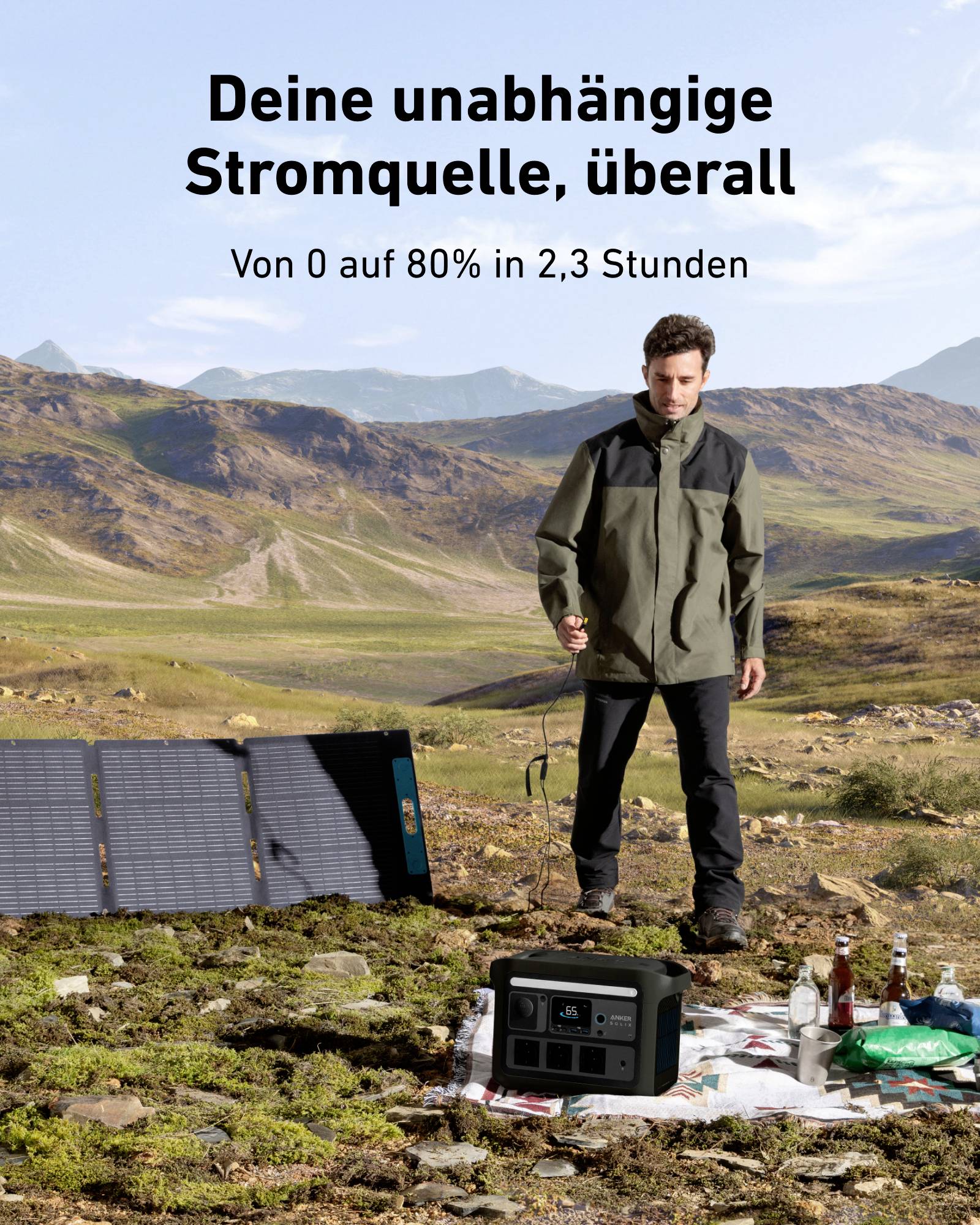 Anker SOLIX C800X Powerstation LiFePO 4 LED Taschenlampe, Outdoor-32