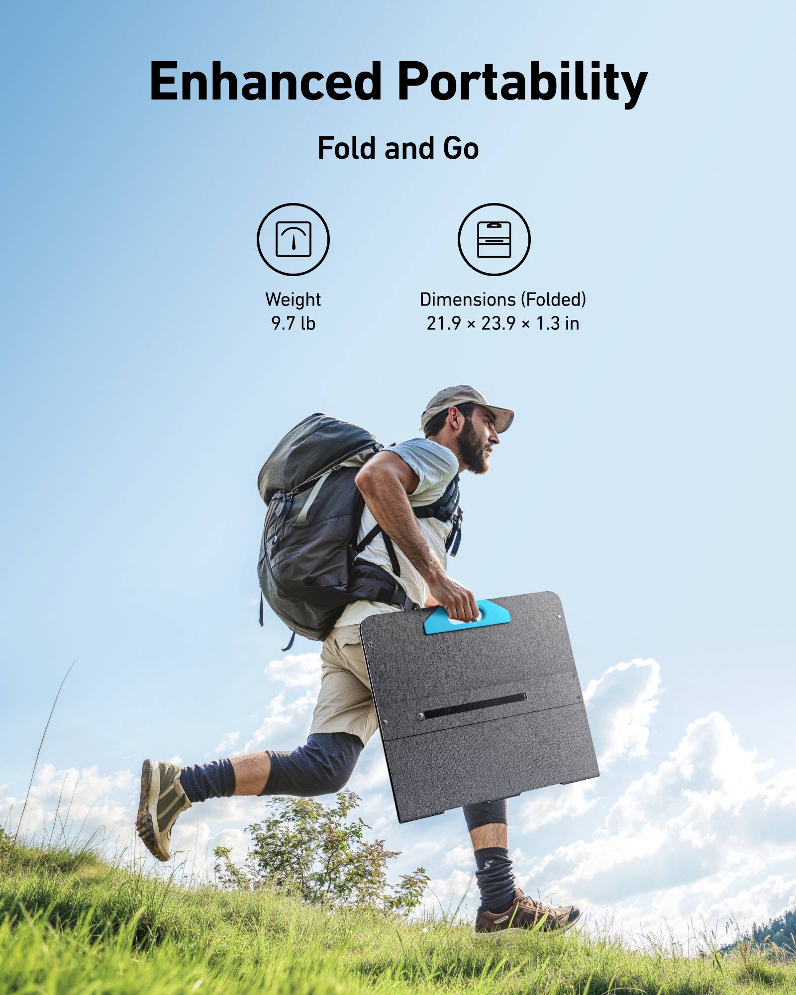 Anker SOLIX 100W Solarpanel Schwarz Outdoor-11